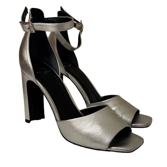 Marc Fisher Metallic Silver Heels - Picture 3 of 3